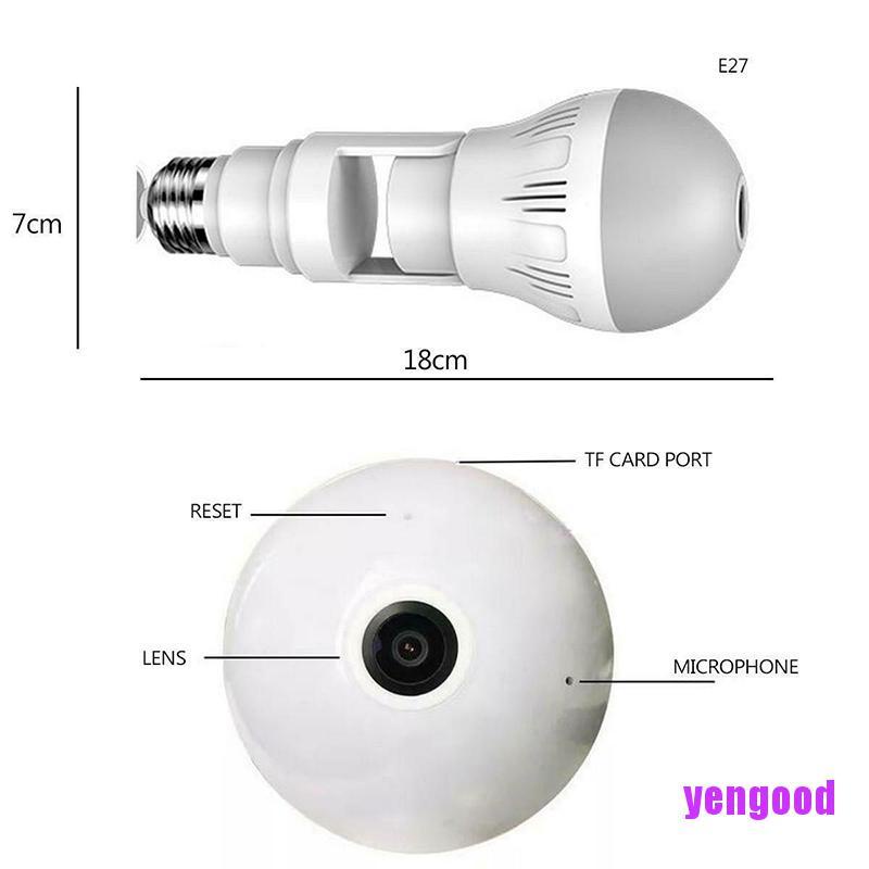 Camera ẩn hình bóng đèn xoay 360 độ 1080P HD
 | BigBuy360 - bigbuy360.vn