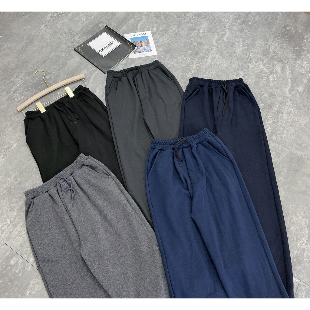 Quần Nỉ Jogger Nam Lót Lông