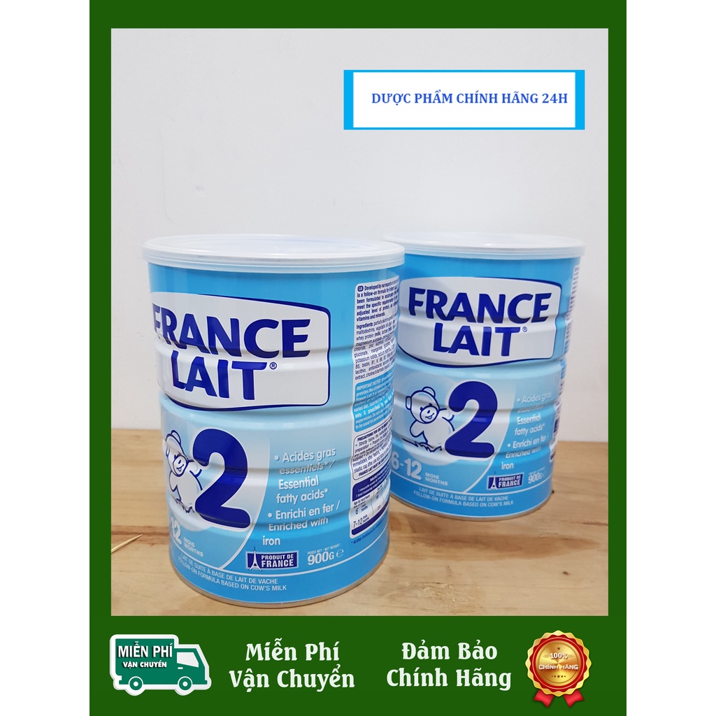 Sữa Bột FRANCE LAIT 2 Lon 900g mẫu mới
