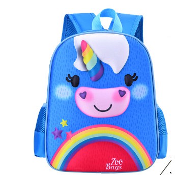 Balo cho bé mẫu giáo mầm non hình con hổ con voi in 3D đáng yêu Teen Store TS282