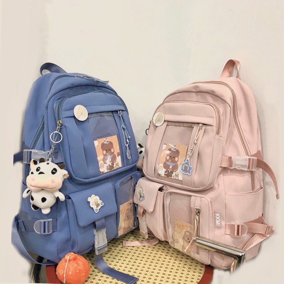 Balo Ulzzang Hàn Quốc nam nữ chống nước, balo đi học Ulzzang 604ULZ