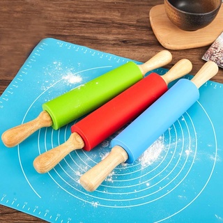 Cây Lăn Bột Silicon,Rolling Có Trục Xoay 38cm -Mầu Sắc : Ngẫu Nhiên
