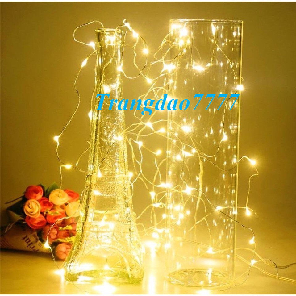 Đèn Led Kèm Pin Dài 5M 50 Bóng Đèn Led Đom Đóm Chipsbling Fairy Lights Trang Trí Decor Lãng Mạn AG13