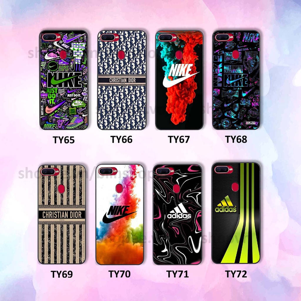 Ốp Oppo A5s / A7 / F9 / A12 in hình thương hiệu nhiều màu sắc thể thao cá tính thời trang