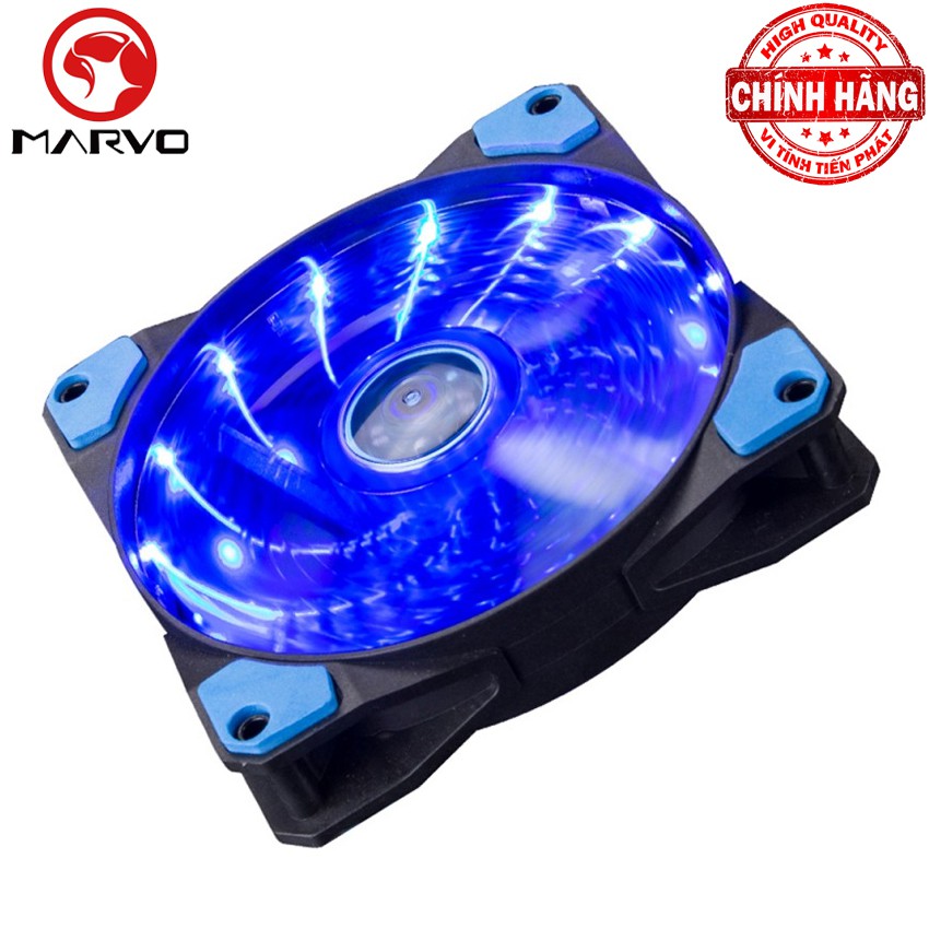 Quạt Fan Case 12cm Marvo FN-10 với 15 Led tốc độ 1200 rpm