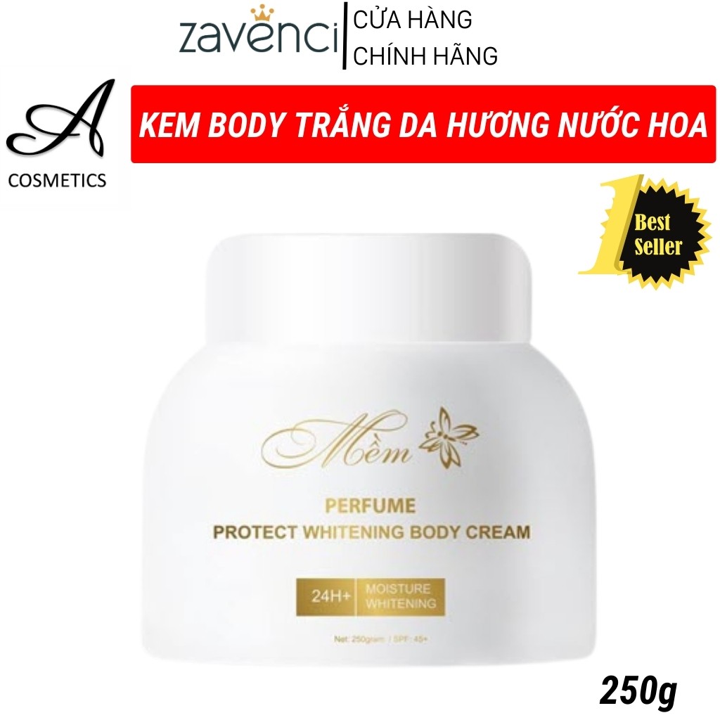 Kem Body AC205  ACOSMETICS dưỡng trắng da toàn thân, giúp da trắng sáng, mềm mịn chỉ sau 7 ngày sử dụng (250g)