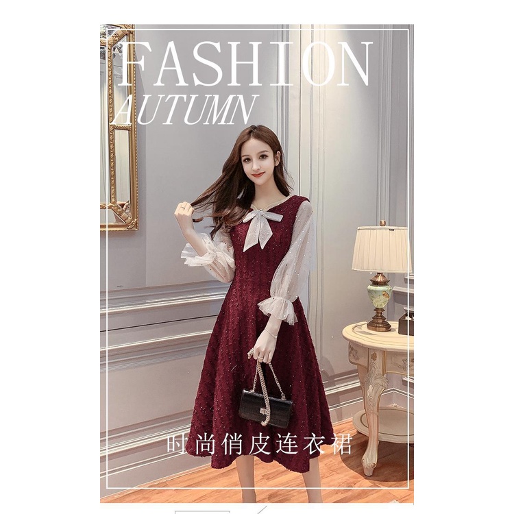 Đầm dài dáng ôm thời trang mùa thu 2020 hàng mới dành cho bạn nữ