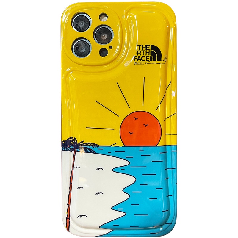 Ốp Điện Thoại TPU Dẻo Họa Tiết Phong Cảnh Biển Dễ Thương Chống Sốc Cho iPhone X XS MAX XR iPhone 12 13 11 pro MAX