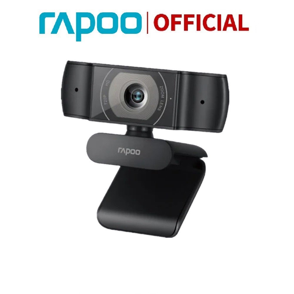 Webcam Rapoo XW170 HD 720P - Webcam Máy Tính Tích Hợp Mic Siêu Nét - Hàng Chính Hãng