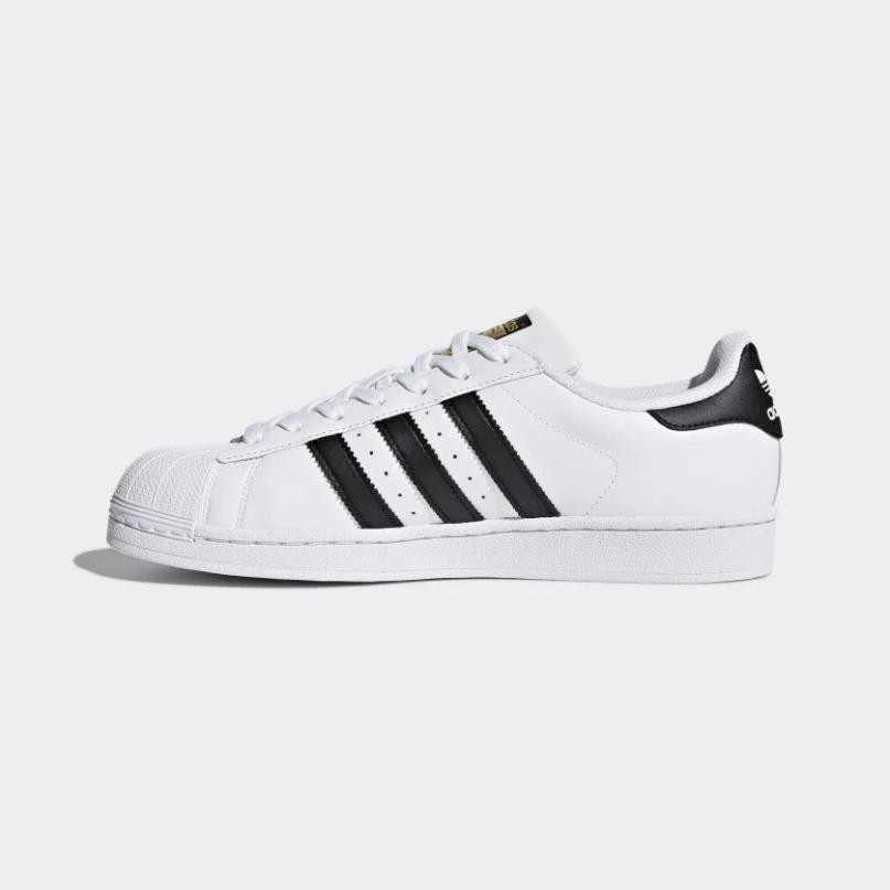 [Hạ Giá] Giày Sneaker Thời Trang Nam Nữ Adidas Superstar  Trắng Vàng - Hàng Chính Hãng - Bounty Sneakers