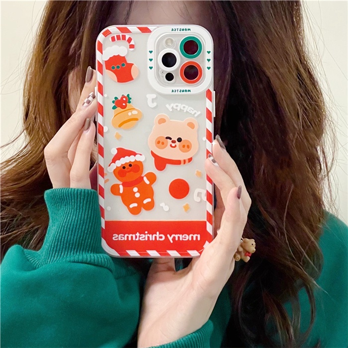 Ốp lưng iphone Quà Noel trong cạnh vuông 6/6plus/6s/6splus/7/7plus/8/8plus/x/xr/xs/11/12/13/pro/max/plus/promax | BigBuy360 - bigbuy360.vn