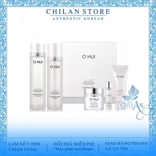 [Hàng Nhập Khẩu Có Tem] Set Ohui Extreme White Dưỡng Trắng Cải Thiện Thâm Sạm 5 Sản Phẩm