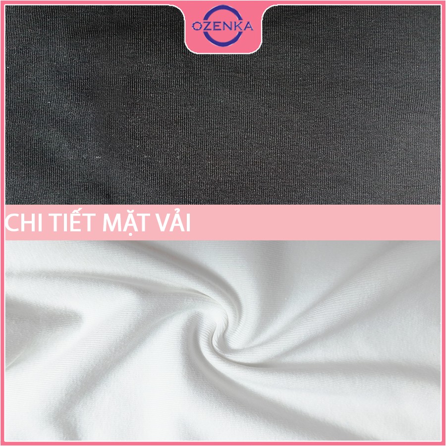 Váy polo ôm body trơn khoá kéo tay ngắn OZENKA , đầm dự tiệc màu đen trắng chất thun gân cotton 100% rẻ đẹp mát