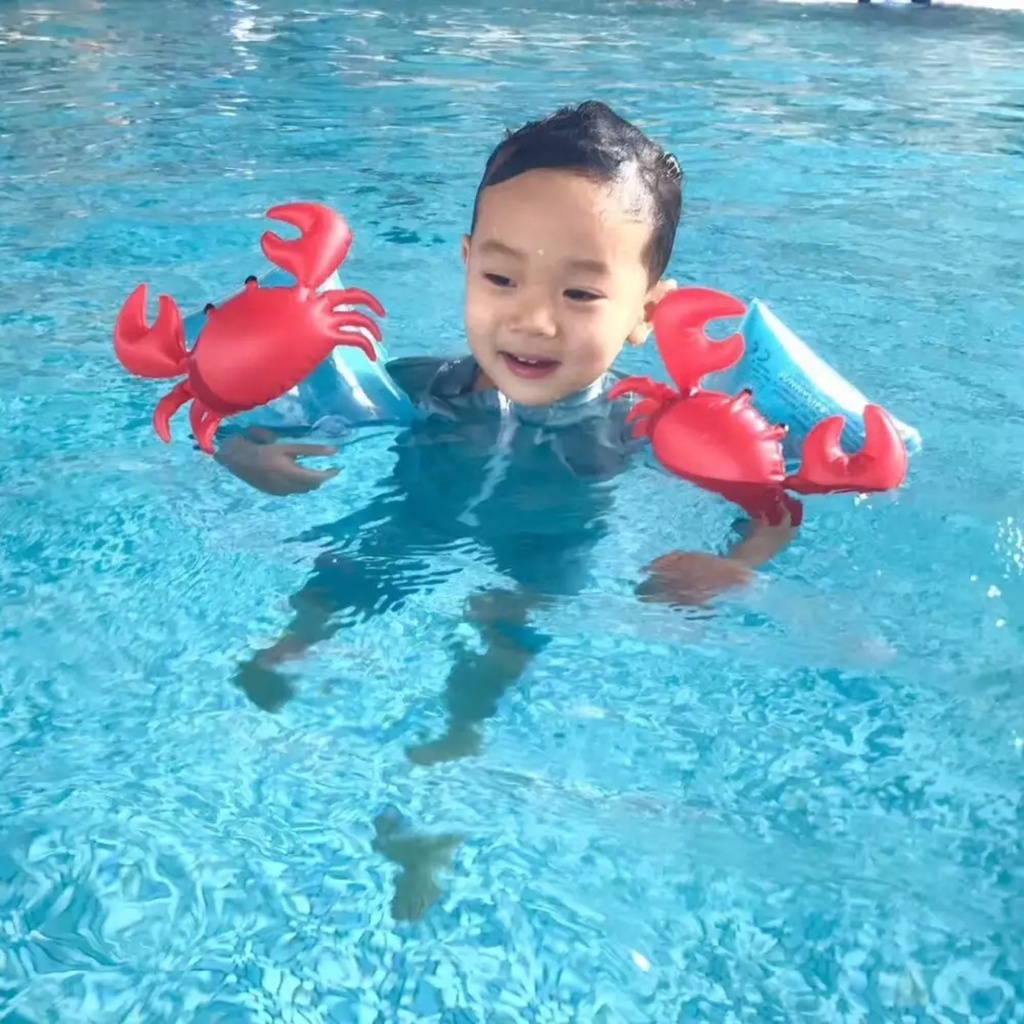 Phao Bơi Đeo Cánh Tay Hình Động Vật Dễ Thương Cho Bé