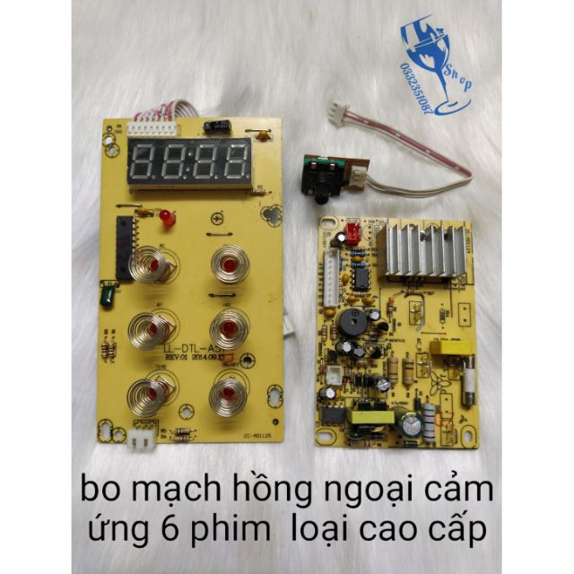 Bo mạch bếp hồng ngoại đa năng 6 phím cảm ứng có chiết áp ( hàng đẹp)