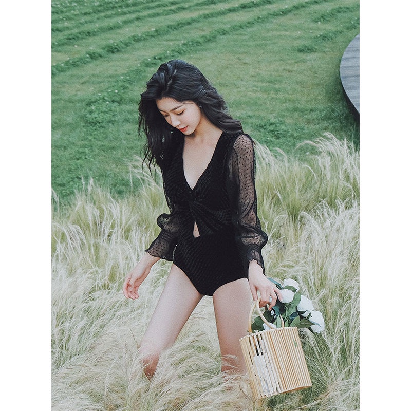 Bộ đồ bơi một mảnh tay dài thời trang quyến rũ cho nữ