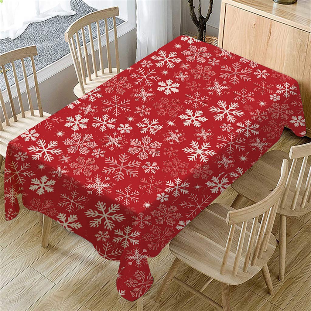 Christmas Decoration Table Cloth Rectangular Tea Table Cover Dining Home Decor