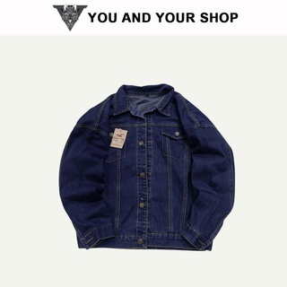 ÁO khoác nam nữ- Áo khoác jean màu Xanh đậm (Denim Jacket)
