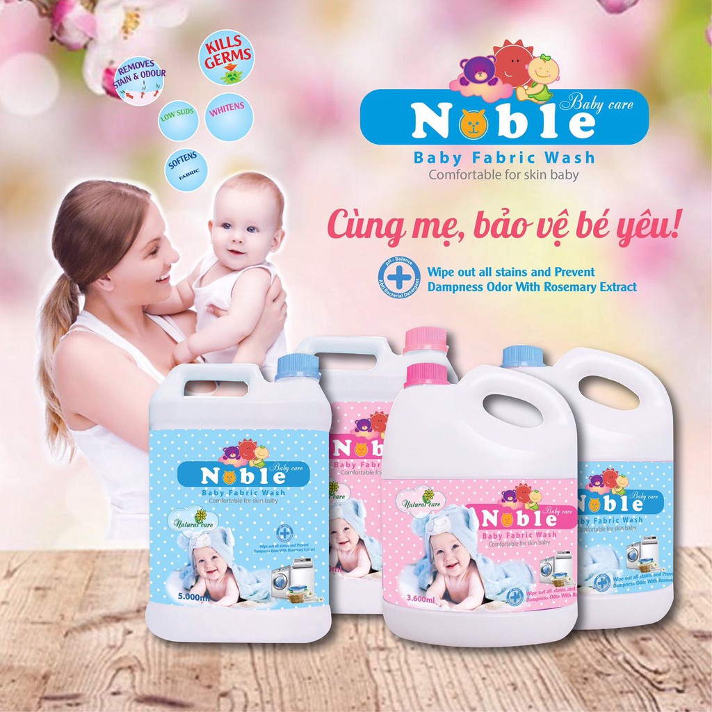 NƯỚC GIẶT QUẦN ÁO EM BÉ CAN 3.6L