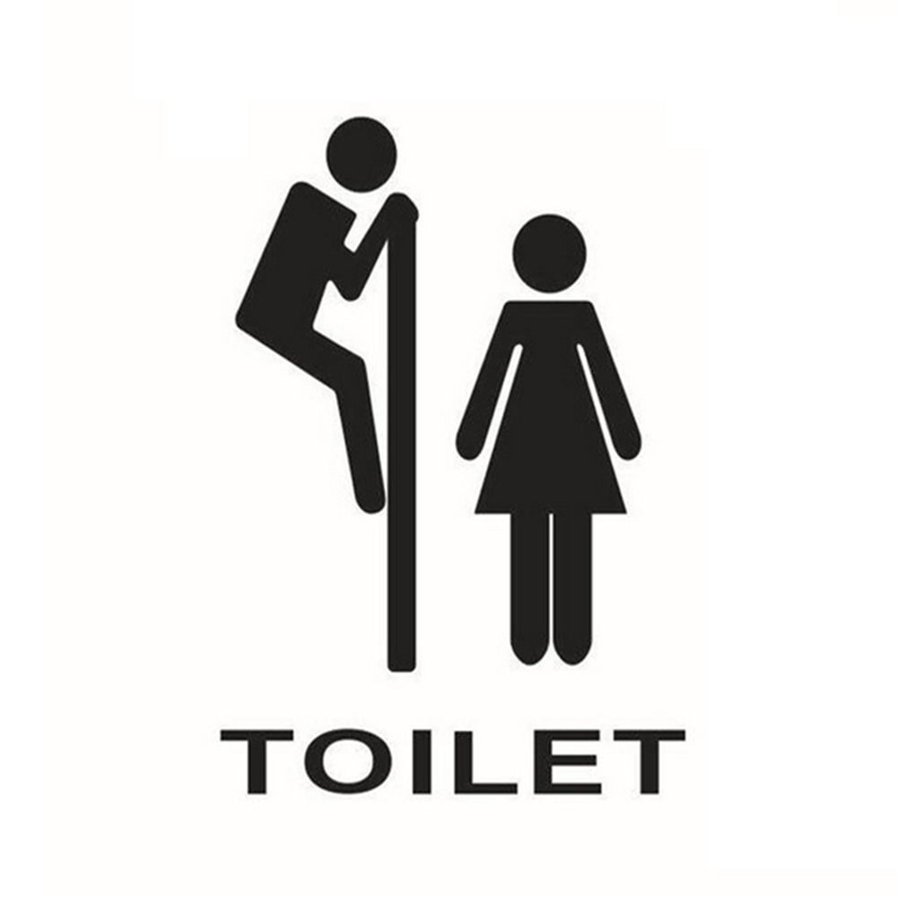 Miếng Dán Trang Trí Toilet Chống Thấm Nước Họa Tiết Chữ Độc Đáo