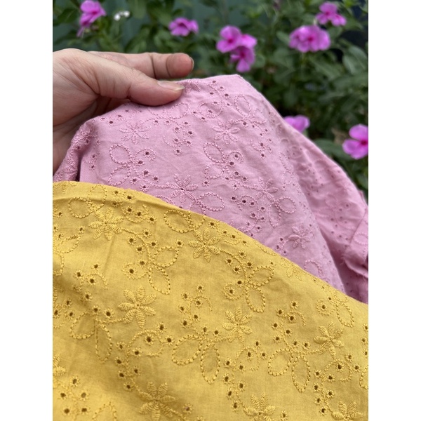 VẢI THÔ THÊU (HÀNG 100% COTTON)