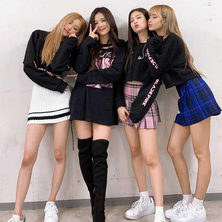Áo Hoodie Tay Dài In Chữ BLACKPINK LISA Thời Trang Cho Nữ