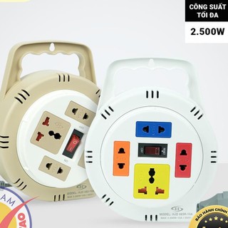 Ổ cắm điện tròn xoay tay Honjianda Mã 08 Dây 5m/10m - chính hãng