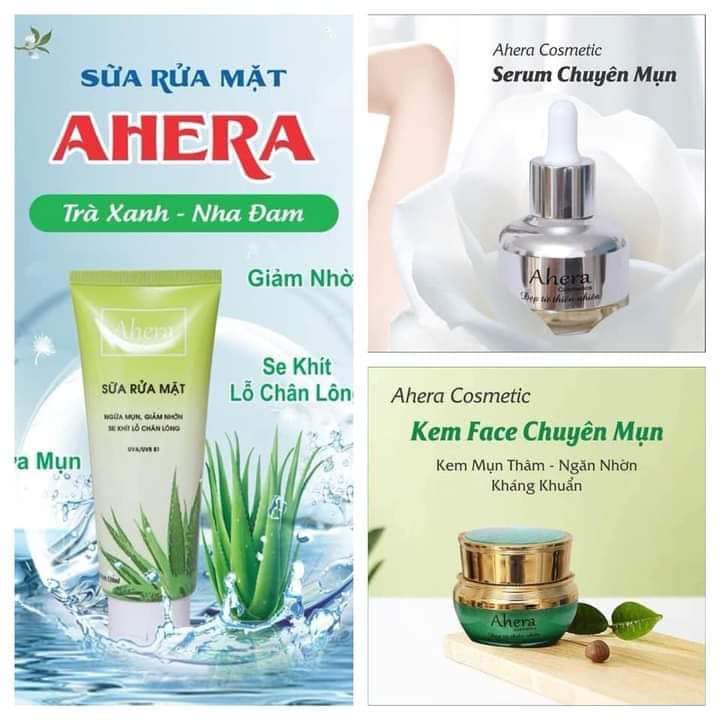 SỮA RỬA MẶT NHA ĐAM AHERA 120ML