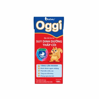 Oggi Suy dinh dưỡng Hộp pha sẵn Oggi 180 ml-Lốc