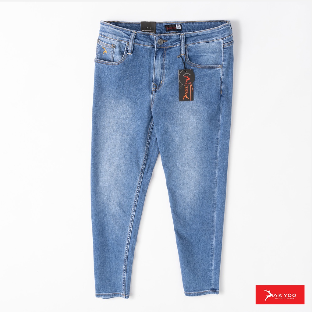Quần jean nam big size, quần jean ngoại cỡ, quần jean cho người béo (80-140kg)