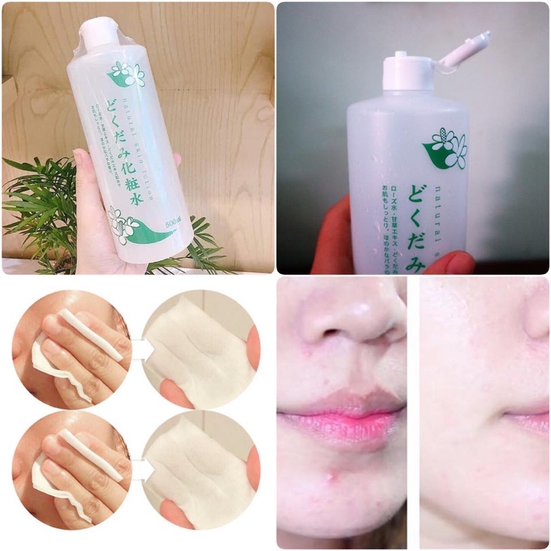 Nước hoa hồng diếp cá Dokudami Natural Skin Lotion Nhật 500ml
