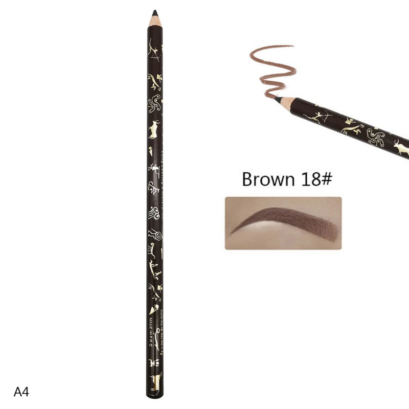 [Hàng mới về] Bút chì kẻ lông mày lên màu nhanh trang điểm chống nhòe kèm dụng cụ chuốt chì | BigBuy360 - bigbuy360.vn