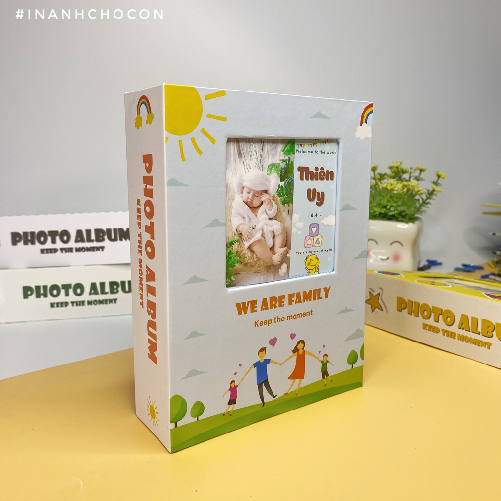 Album Ảnh Đựng 100 Ảnh 10x15 (Bìa Cứng) - Mẫu mới có ảnh bìa