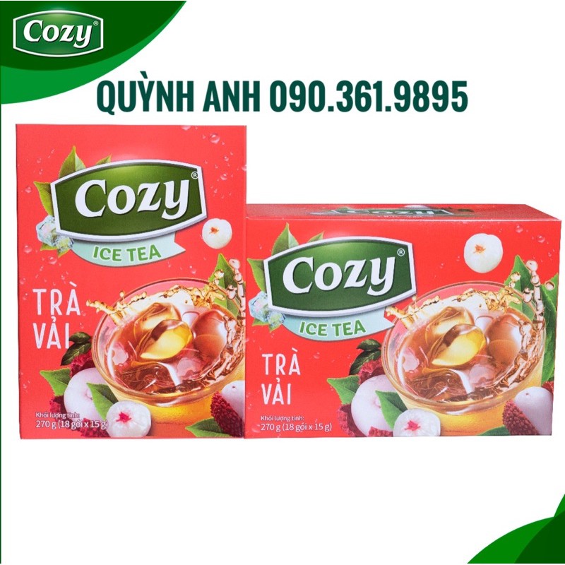 Trà Cozy hoà tan vị đào/ vải/ bí đao/ chanh 270g