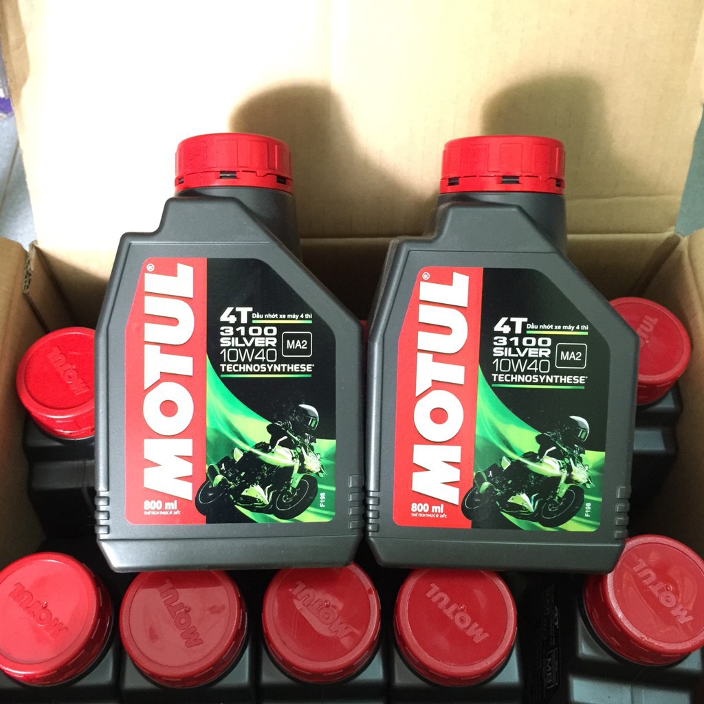 Nhớt MOTUL 3100 GOLD 10W40 1 Lít dành cho xe số, tay côn - Tặng phễu thay nhớt