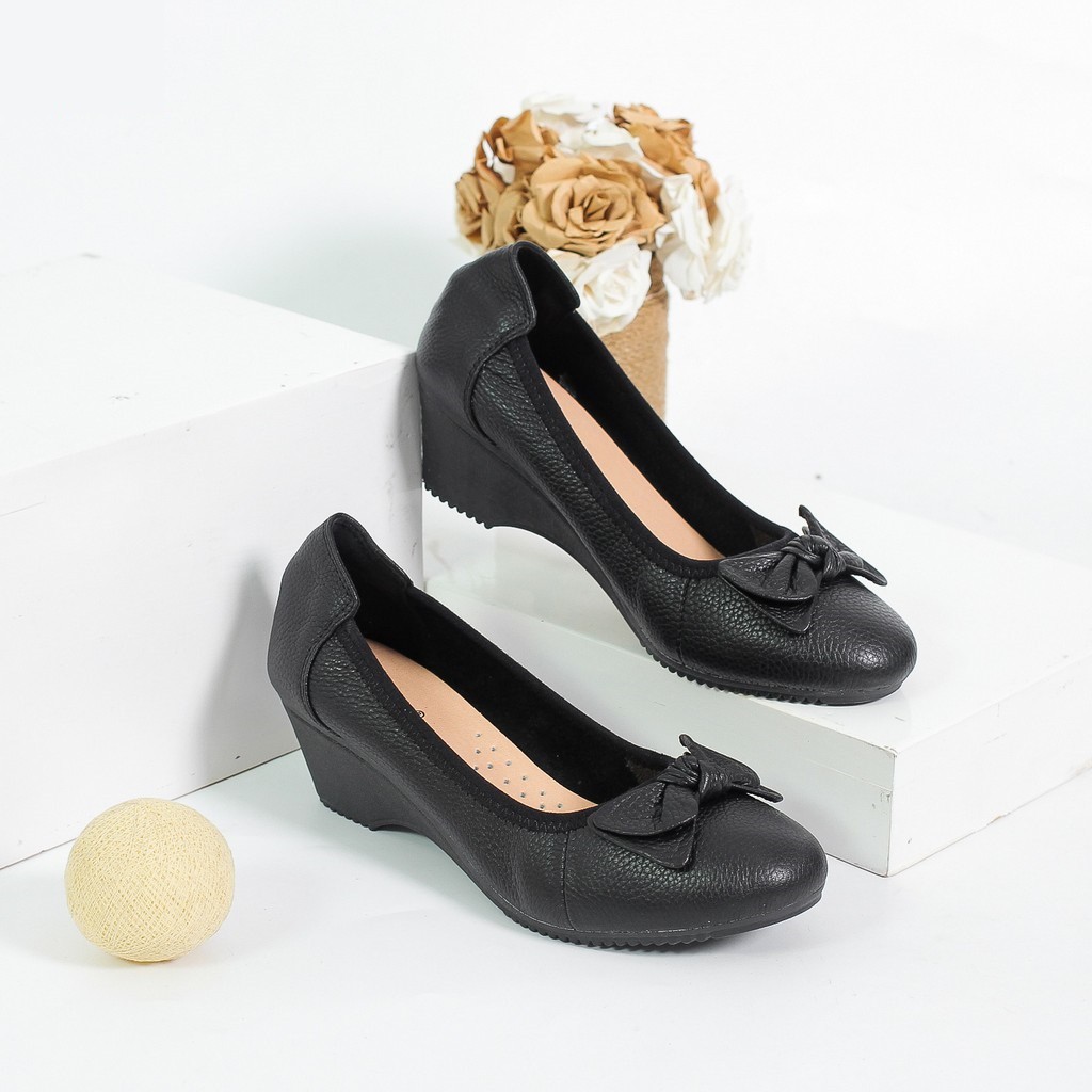 Giày Búp Bê Đế Xuồng 3cm Da Thật Êm Chân X461