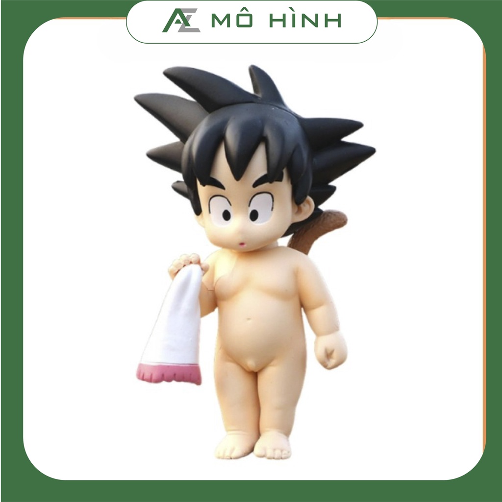Mô hình Dragon Ball Songoku lúc bé đi tắm siêu dễ thương 11cm ...