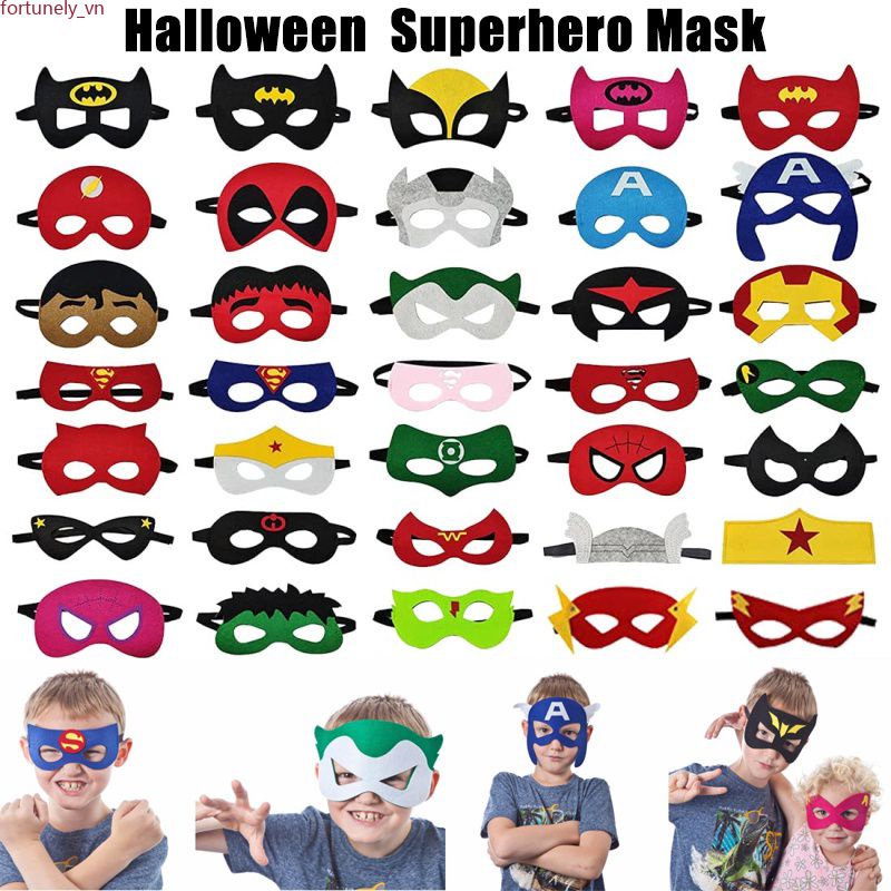 【Ready Stock】 Siêu Anh Hùng Mặt Nạ Hóa Trang Siêu Anh Hùng Sinh Nhật Tặng Halloween Giáng Sinh Cho Trẻ Em Và Người Lớn Trang Phục Dự Tiệc Khẩu Trang