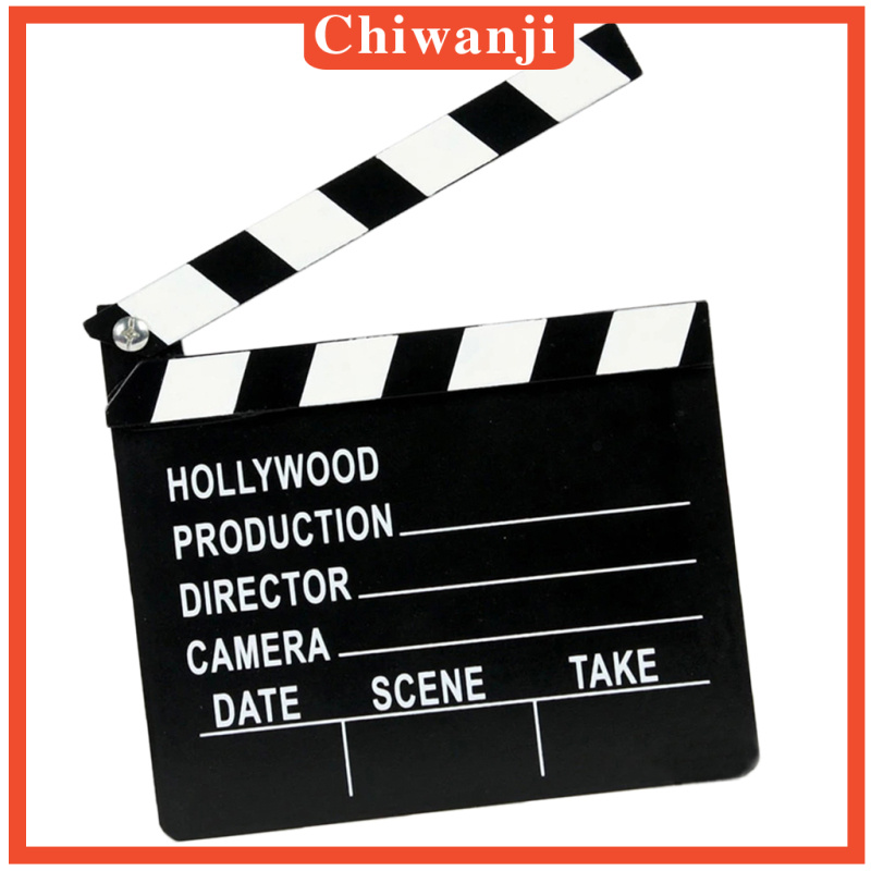 [CHIWANJI]Wooden Clapper Clapperboard Board TV Film Movie Action Scene Slate   18cm