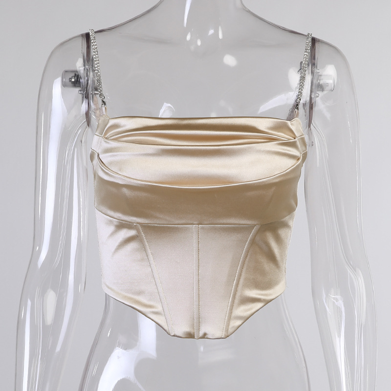 DUNEA Áo hai dây thiết kế đơn giản phong cách quyến rũ cho nữ