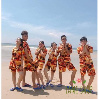 ĐỒ BỘ TRÁI CÂY ĐI BIỂN NHÓM ĐỦ SIZE CHẤT KATE THÁI LOẠI 1