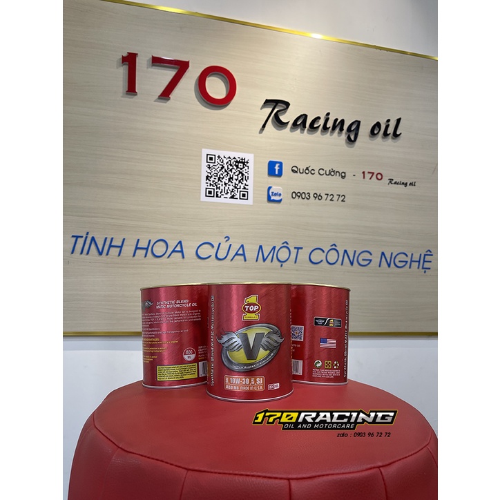 (Combo) nhớt xe ga TOP1 [ Bao bì mới ] SAE 10W30 API SN JASO MB SYNTHTICE BLEND MACTIC MATARCYCLE OIL  Dung Tích 800 ML