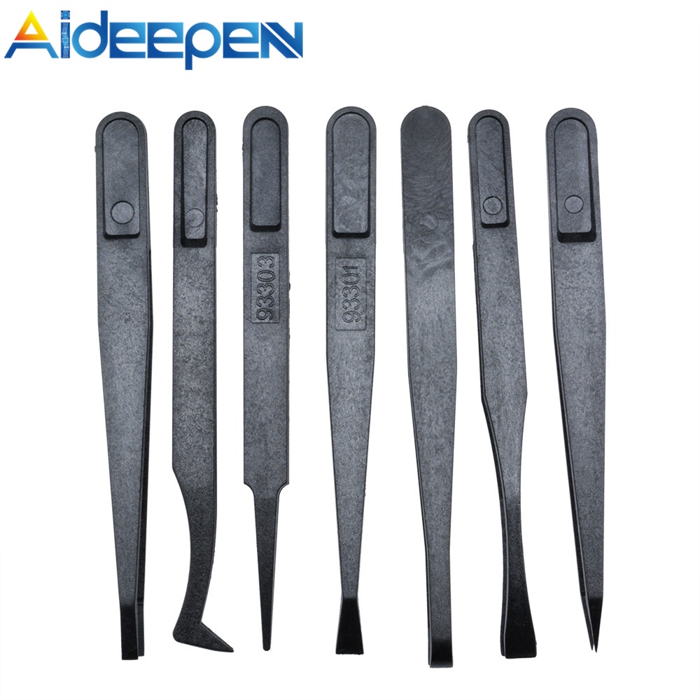 Set 7 Nhíp Nhựa Chống Tĩnh Điện Cách Nhiệt Tiện Dụng Cho Gia Đình