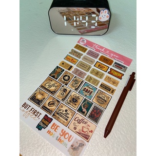 BÌA STICKER TEM VINTAGE 34 MIẾNG