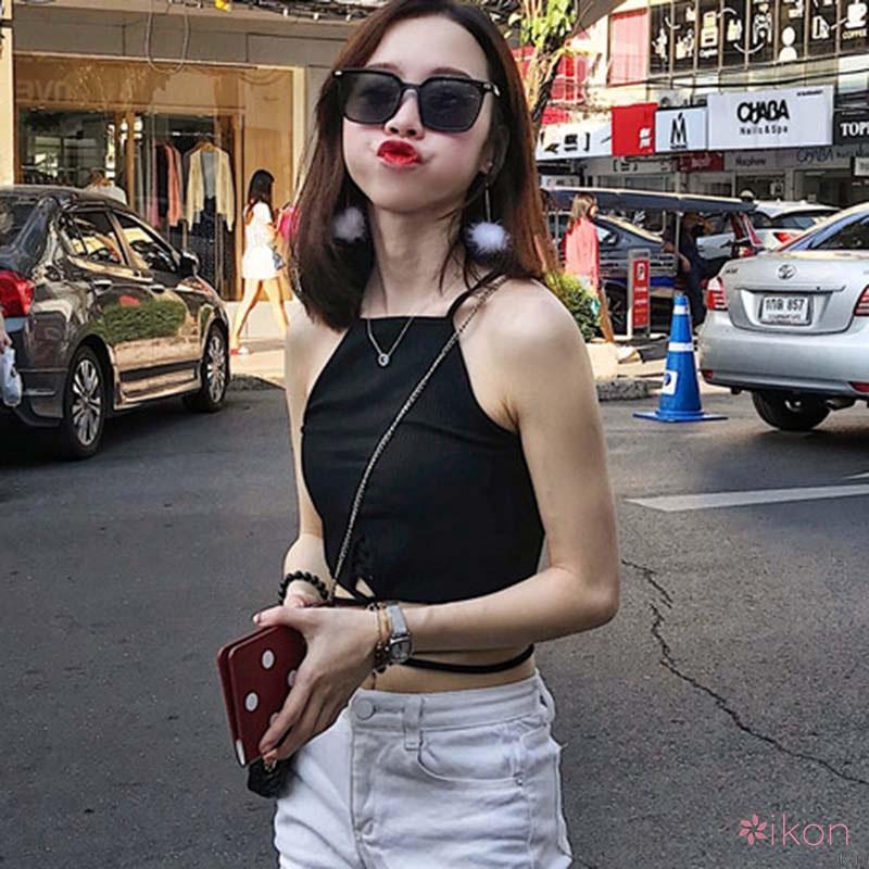 Áo dây nữ không tay cổ chữ V phong cách quyến rũ thời trang