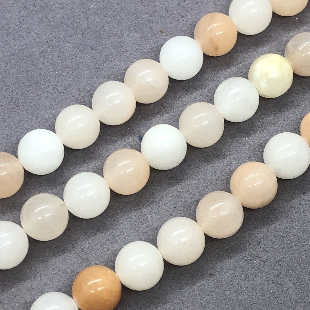 Chuỗi hạt đá thạch anh hồng hình tròn 4-12mm DIY