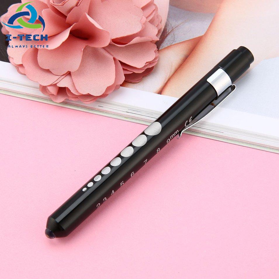 Aluminum Medical Surgical Penlight Pen Light Flashlight Torch With Scale First Aid