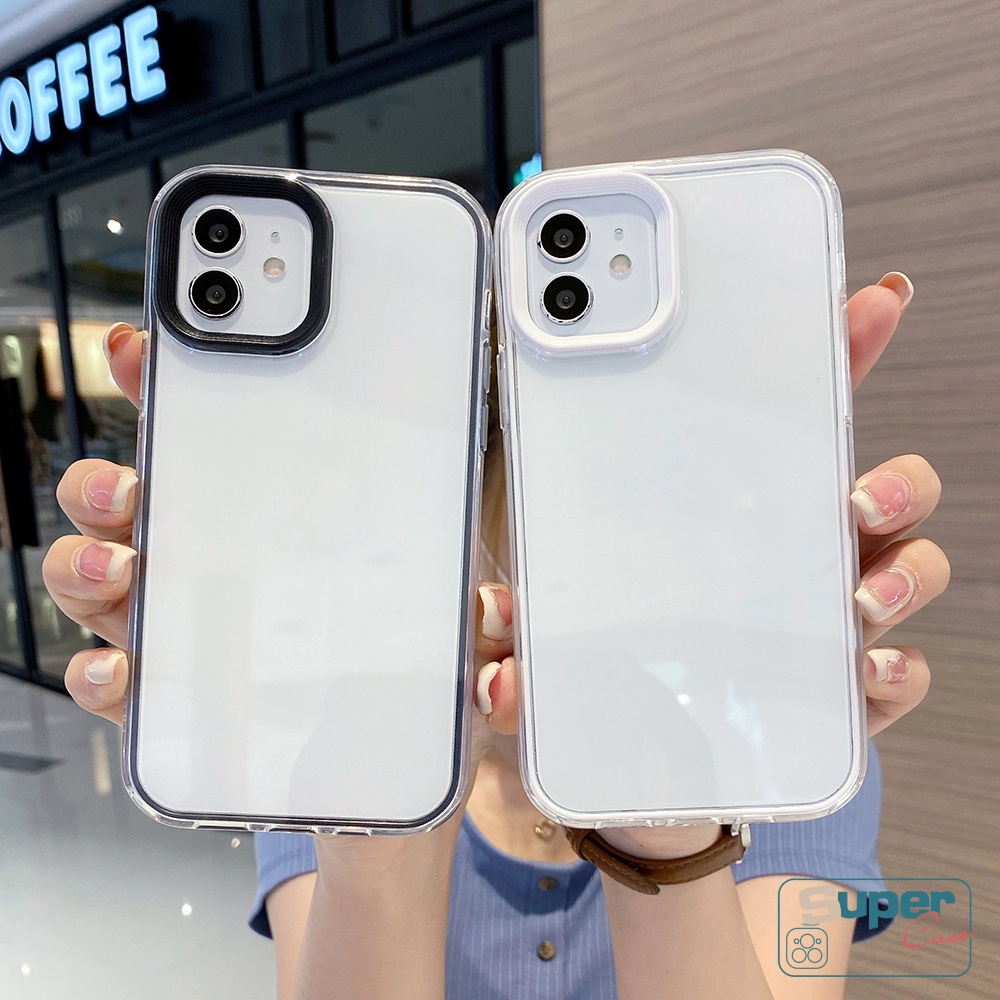 Ốp Điện Thoại Silicon Mềm Trong Suốt Chống Sốc 3 Trong 1 Cho iPhone 11 14 12 13 Pro Max 7Plus 8Plus 7 8 XR XS Max X SE 2020