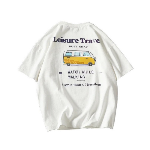 Áo thun unisex in hình xe bus áo phông nam nữ tay lỡ form rộng TNU01