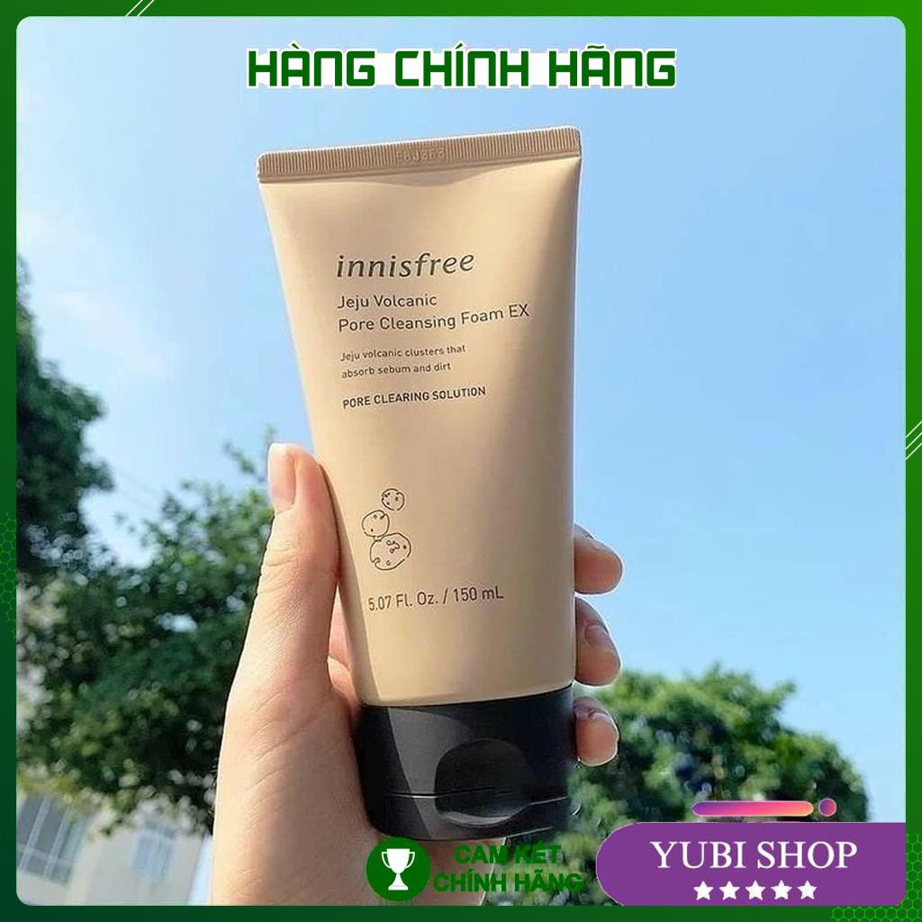 SỮA RỬA MẶT TRO NÚI LỬA HÚT MỤN ĐẦU ĐEN, BÃ NHỜN INNISFREE JEJU VOLCANIC PORE CLEANSING FOAM EX 150ML - Sale